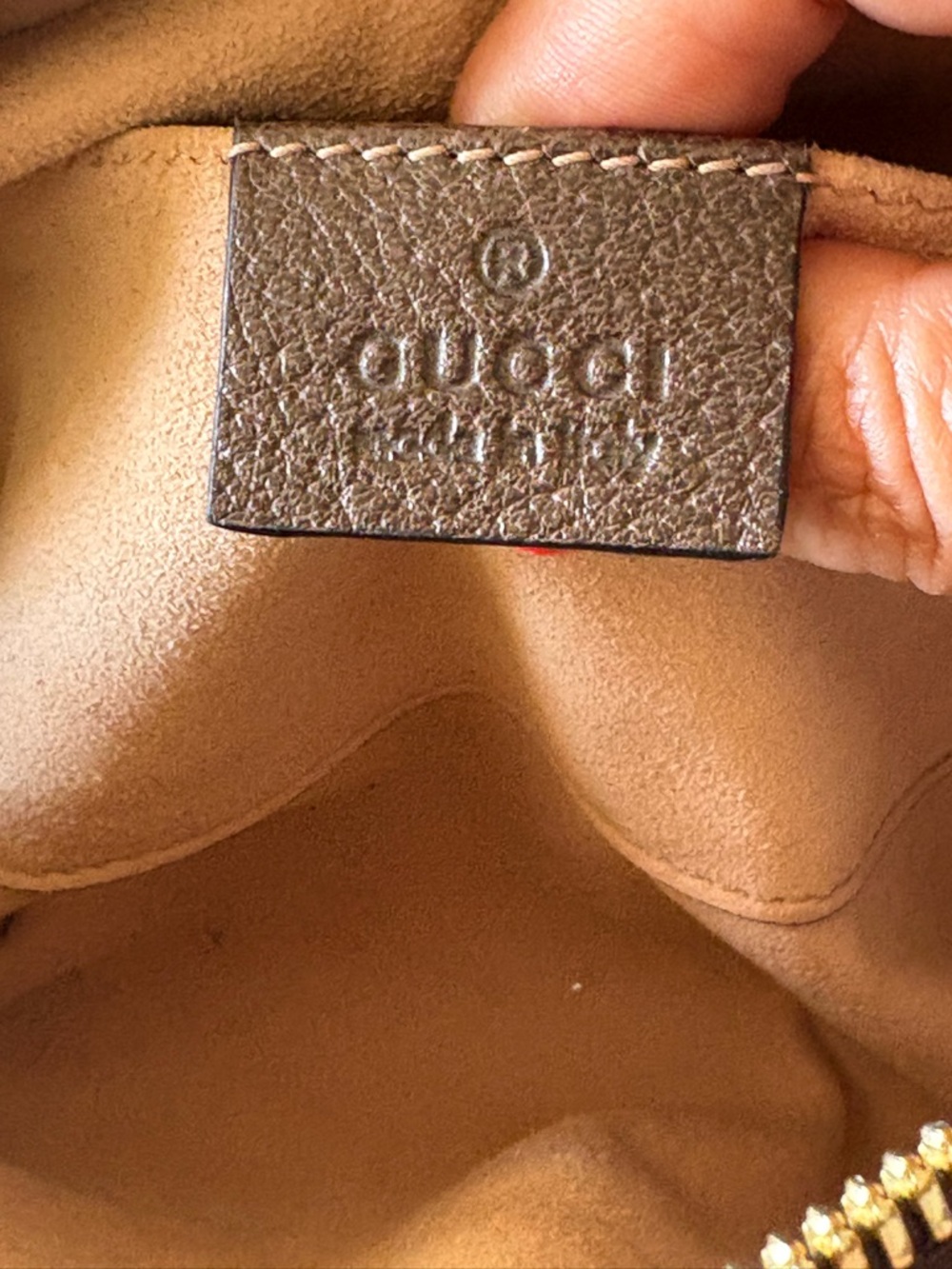 Gucci GG Supreme Canvas Ophidia Small belt Bag - Brown/Tan/Green-Red Stripe - Picture 12 of 15